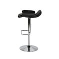 thumbnail image 3 of Whiteline BS9037-WHT May Barstool Faux Leather Adjustable Height Chrome Base - Black, 3 of 5