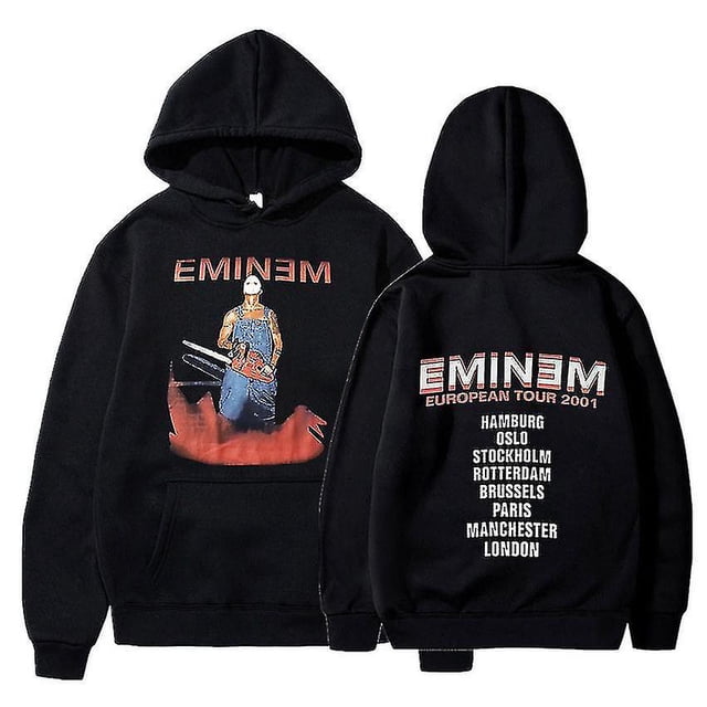 Eminem Anger Management Tour 2002 Sudadera con capucha Vintage Harajuku Funny Rick Sudaderas Manga larga Hombres Mujeres Pullover Moda