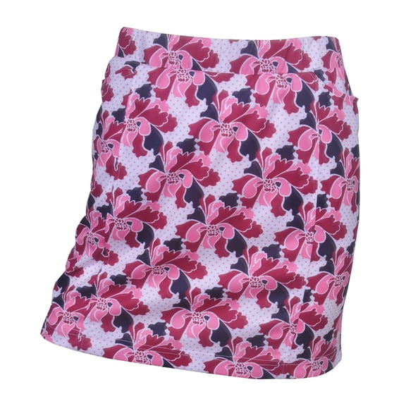 Monterey Club Women's Blossom Print Fun Knit Skirt #4815