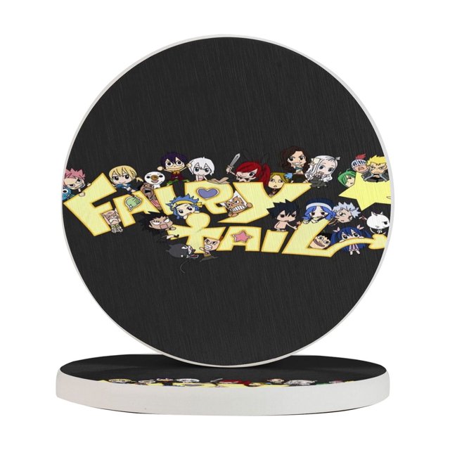 Posavasos de tierra de diatomeas absorbente de Fairy Tail, aislamiento antideslizante de tierra de diatomeas inodoro que protege la superficie de la mesa contra daños Talla única