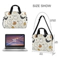 thumbnail image 3 of FORMRS 16" Laptop Bag Carrying Sleeve Case with Handle Travel Shoulder Briefcase, Halloween Happy Ghosts, 3 of 8