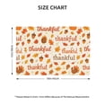 thumbnail image 3 of Linen Placemat With 18×12in Double Stitching Is Effectively Insulated And Foldable For Family Hotel Picnic Trips Thankful Autumn Words Pattern Six Piece, 3 of 8