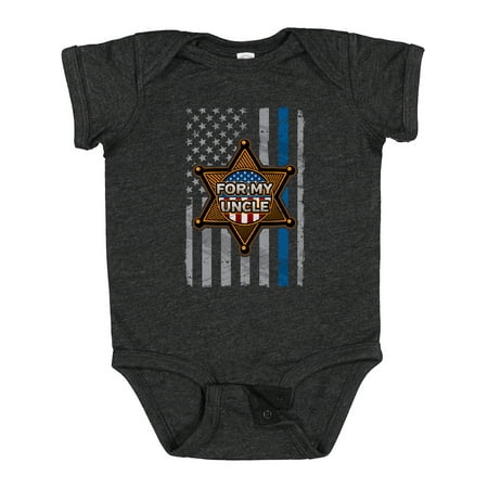 

Inktastic Sheriff Uncle Law Enforcement Support Gift Baby Boy or Baby Girl Bodysuit