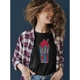 thumbnail image 2 of Classic Cup Design - Retro ICEE 'Coldest Drink In Town' Graphic Women's T-shirt, 2 of 4