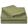 thumbnail image 3 of Bedding Collection 1200 Thread Count 100% Cotton Egyptian Quality Deep Pocket Stripe Sheet Set (Queen, Sage), 3 of 3