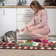 thumbnail image 4 of Set Of 2 Christmas Kitchen Rugs Welcome Christmas Snowflake Kitchen Rugs and Mats Anti Fatigue Kitchen Floor Matfor Bath Cooking (47x17+30x17 Inches), 4 of 7
