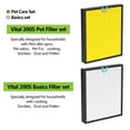 thumbnail image 6 of Vital 200S Pet Care Replacement Filter for LEVOIT Vital 200S and Vital 200S-P Air Purifier, H13 True HEPA and Activated Carbon Filter, Vital 200S-RF-PA, 2 Pack, Yellow, 6 of 7