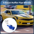 thumbnail image 3 of Unique Bargains Turbo Sound Exhaust Muffler Pipe Whistle, Rear Tailpipe Car Motorcycle Roar Maker Aluminum, 1 Set M Blue, 3 of 7