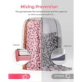 thumbnail image 5 of WZW Large Pill Dispenser with 6 Compartments, Anti-Mix Pill Bottle Organizer with Wide Opening & Easy Retrieval, Vitamin Organizer for Travel, BPA-Free Pill Box with a Strap, Pink, 5 of 7