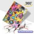 thumbnail image 4 of Case for 2021 All-New Kindle Paperwhite E-reader (6.8 Inch, 11th generation) - Cute Cartoon Folio Cover with Card Holders, Slim Lightweight PU Leather/Silicone Composite Case (Colorful Hearts), 4 of 6