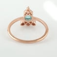 thumbnail image 2 of KIRAN FINE JEWEL Bezel Round Blue Apetite Iolite Cocktail Band Ring Rose Gold Plated 925 Sterling Silver Wedding Band Ring Statement Jewelry Gift For Her, 2 of 5