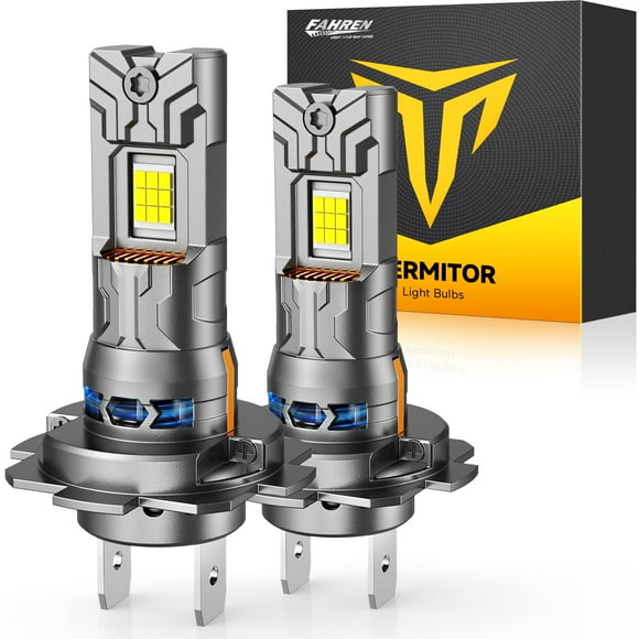 Bombilla LED FAHREN H7 de quinta generación, 6000 lúmenes, 1200% más brillante, luz antiniebla
