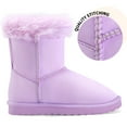 thumbnail image 3 of Kushyshoo Girls Kids Snow Boots for Warmth Purple Non-Slip Outdoor Winter Footwear Lightweight Size 11M, 3 of 6