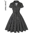 thumbnail image 1 of Robe Vintage d'Été pour Femmes Imprimé Perroquet 2024 Robe de Soirée Rétro Verte Rockabilly Années 50 60 Robe d'Été, 1 of 7