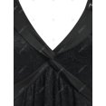 thumbnail image 3 of Camiseta Frente Atado de Talla Grande de El Panel de Encaje Rosegal  Camisetas tallas grandes, 3 of 5