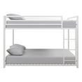thumbnail image 6 of DHP Miles Metal Full Over Full Bunk Bed, White, 6 of 10