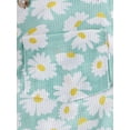 thumbnail image 6 of Gupgi 0-18M Baby Girls Summer Romper Waffle Daisy Print Flying Sleeve Jumpsuit with Bow Headband, 6 of 9