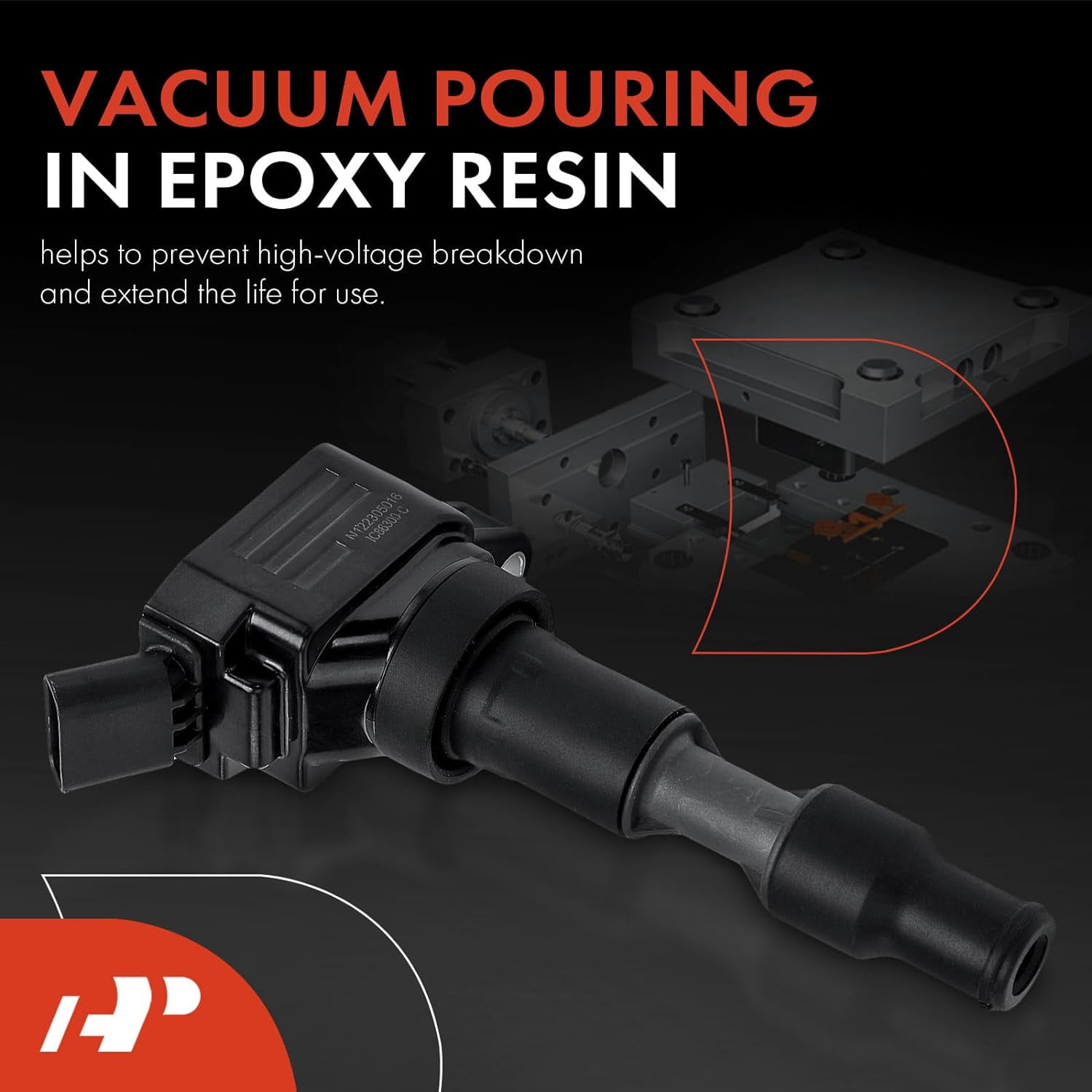 A-Premium Engine Ignition Coil Pack Compatible with Kia Sorento 2018-2020 Sedona 2018-2021, Telluride 2020-2021, Cadenza, Stinger, K900 & Hyundai Palisade & Genesis G80, G70, G90, 3.3L 3.8L, 6-PC Set