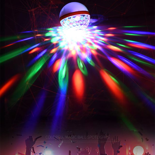 Proyector LED de luz de bola mágica USB Club DJ Disco lámpara de dormitorio para el hogar