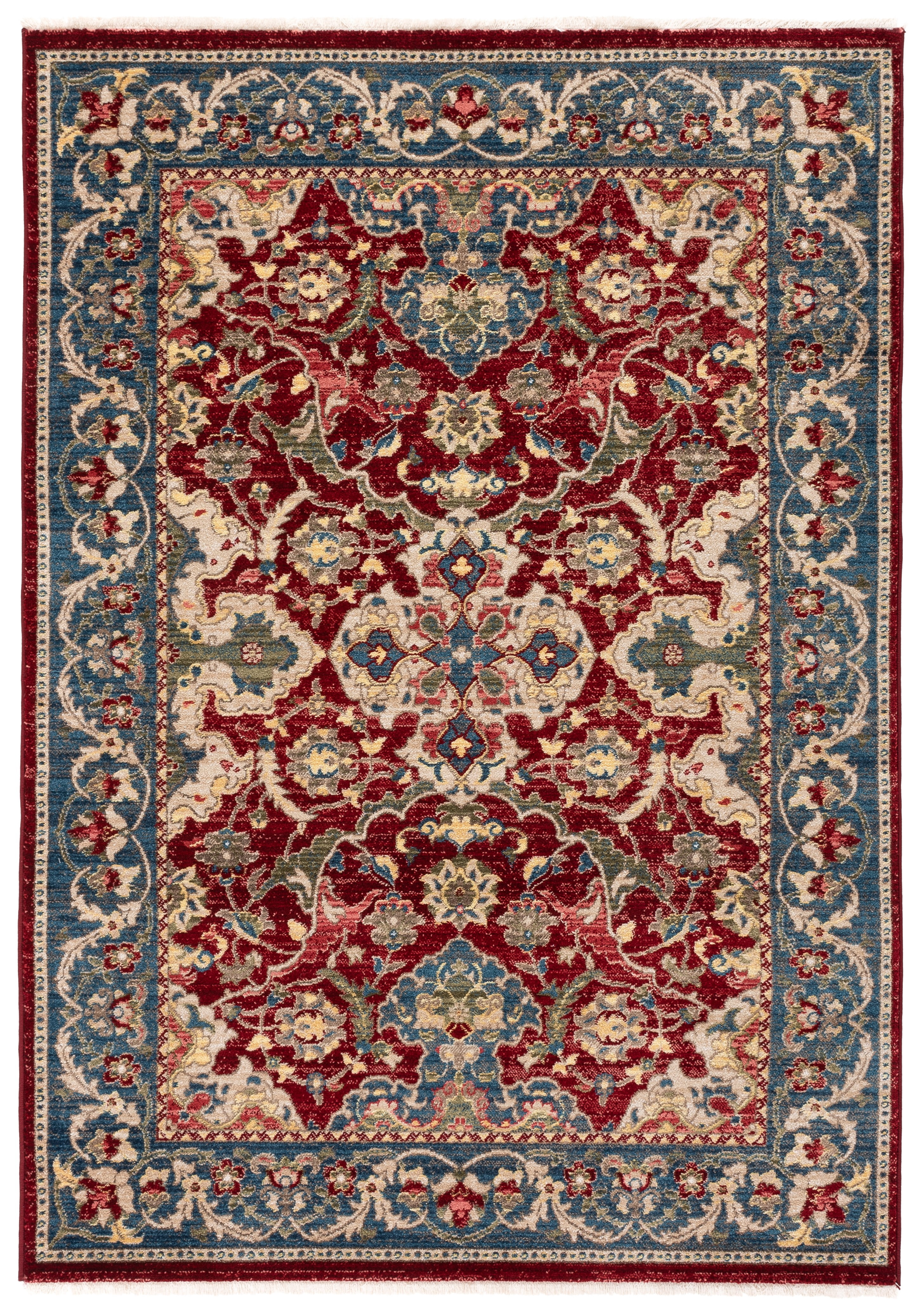 Safavieh Kashan Vincent Oriental Area Rug, Red/Blue, 6' x 8'