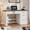Black, variant on Vabches Farmhouse Wood 47" Executive Desk, Home Office Computer Desk with Charging Station and File Drawer