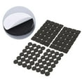thumbnail image 3 of Yuangui 4pcs Stick/pc 3mm 2 Rounded Pads and 2 Square Pads Non Furniture Pads Adhesive Furniture Grippers Furniture Stoppers with Rubber Pad as Floor Protectors and Couch Stoppers (Black), 3 of 11