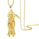 thumbnail image 1 of Collar BeTime Santa Muerte chapado en oro de 18 quilates para mujer, 1 of 5