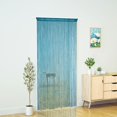 thumbnail image 2 of Cortina de Hilos para Puerta YaoYue Azul Teal 100x200 cm, 2 of 8