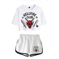 thumbnail image 1 of Stranger Things Season4 Hellfire Club Crop Shorts, 1 of 2