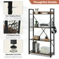 thumbnail image 5 of Costway 4 -Tier Industrial Bookshelf Open Storage Bookcase Display Shelf for Home Office, 5 of 10