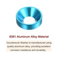 thumbnail image 4 of Unique Bargains Lot de 30 Rondelles à Encastrer M5 en Alliage d'Aluminium Anodisé pour Finition, Bleu Ciel, 4 of 4