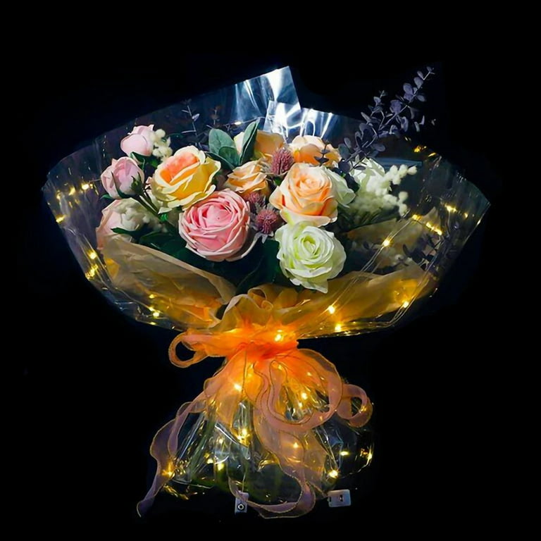 Cheap LED Bouquet Wrapping Paper Wholesale Luminous Flower Wrapping Paper  10pc