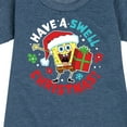 thumbnail image 3 of SpongeBob SquarePants - Have A Swell Christmas - Toddler And Youth Girls Fleece Dress, 3 of 6
