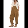 thumbnail image 3 of Mono Vaquero Holgado Informal Sin Mangas con Bolsillos Ajustable para Mujer Bronce XL, 3 of 8