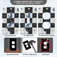 thumbnail image 3 of Yayeee Duplex Wall Plate 1-Gang 4.5"x2.7" Home Receptacle Light Switch Decorative Outlet Cover, Blue Cat Stars, 3 of 7