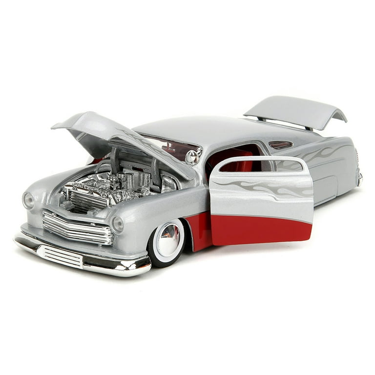 ミニカー 1/24 BTM 1951 Mercury Silver &amp; Red 626 Jada Big Time Muscle 1951 Mercury #626 Red & Silver 1/24