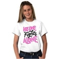 thumbnail image 3 of No One fights Alone Breast Cancer Women's Graphic T Shirt Tees Brisco Brands L, 3 of 6