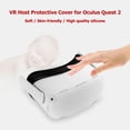 thumbnail image 4 of Carcasa Protectora De Auriculares Vr Cubierta frontal protectora de silicona para auriculares Oculus Quest 2 VR (blanco), 4 of 6