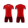 thumbnail image 2 of ITSAME Boys Soccer Jersey Set, Breathable Quick-Dry V-Neck Shirts and Shorts Football Training Outfits 2-Piece Red Size 14-15, 2 of 6
