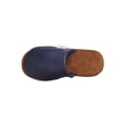 thumbnail image 3 of Pantufla Erizo Clothing Vinipiel Azul-Café para hombre, 3 of 4