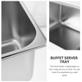 thumbnail image 2 of Contenant Alimentaire en Acier Inoxydable Grande Capacité, Poêle de Buffet Réutilisable, Plateau de Buffet, Support de Restauration, 2 of 8
