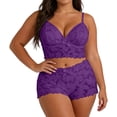 thumbnail image 6 of WRKEKC Pajama Sets for Women 2 Piece V Neck Relaxed Fit Top and Drawstring Shorts Loungewear Pajamas Sleep Set, 6 of 8