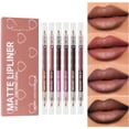 thumbnail image 1 of Double Headed Two Color Wooden Lip Liner 6 Pack Long Lasting Easy To Color Non Stick Cup Liner,Red Lip Liner, 1 of 9