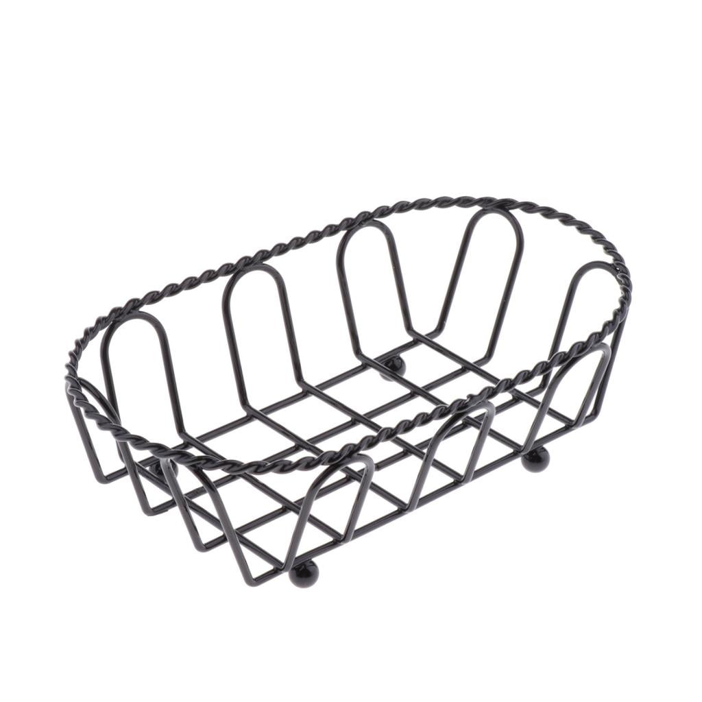 Rustic Metal Wire Storage Bin Basket Napkin Holder Travel Caddy Farmhouse Decor 