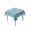 Blue, variant on Light Blue Teal Table Cloth, Waterproof Tablecloth for Square Tables, Retro Botanical Abstract Art Reusable Washable Fabric Table Cover for Restaurant Kitchen Dining Tables 54"x54"