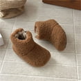 thumbnail image 5 of DMDUOU Gril's Faux Fur Snow Boots Sherpa Fleece Mid Calf Winter Boots Warm Ankle Booties with Flat Heel for Indoor Outdoor Brown 28, 5 of 8