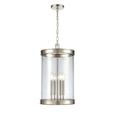 

Elk Home 12.75-Inch Wide Mendoza Pendant Traditional Polished Nickel