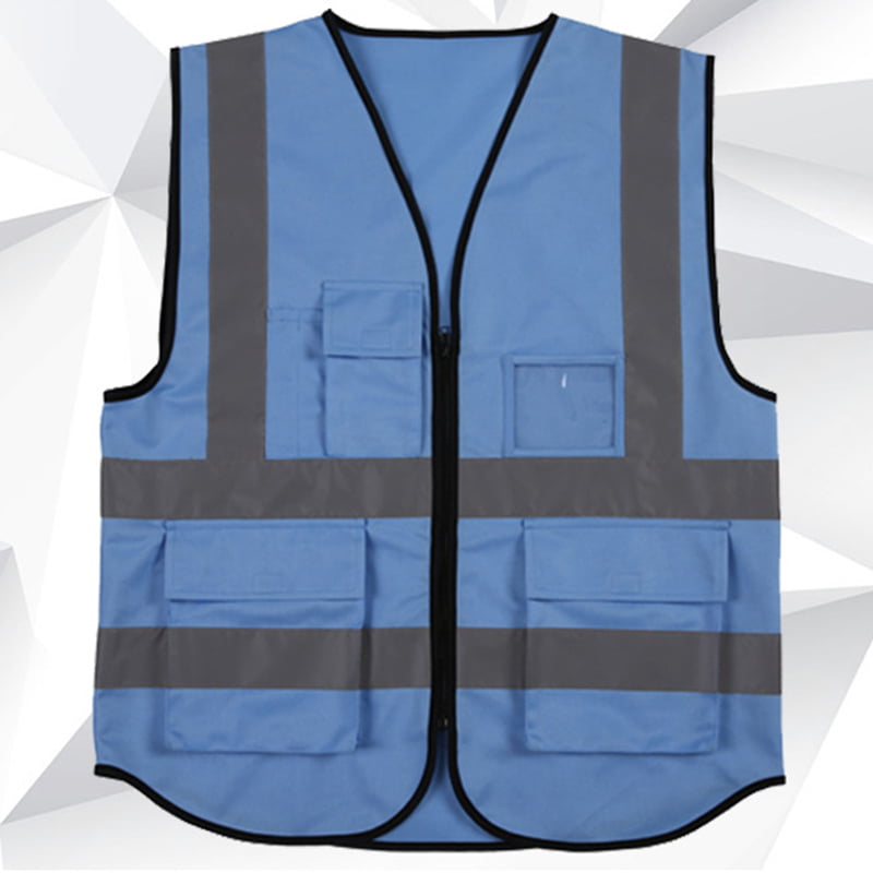 Safety Vest Reflective Jacket Security Waistcoat Warp Safe Color ...