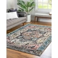 thumbnail image 3 of Rugs.com Medina Collection Rug – 8' x 10' Powder Blue Medium Rug Perfect For Living Rooms, Large Dining Rooms, Open Floorplans, 3 of 9