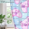 thumbnail image 4 of Seamless Bright Pattern with Pink Joysticks Blackout Curtains Thermal Insulation 63 inch Grommet for Bedroom Living Room Bathroom Kitchen Windows 2 Pack, 4 of 6